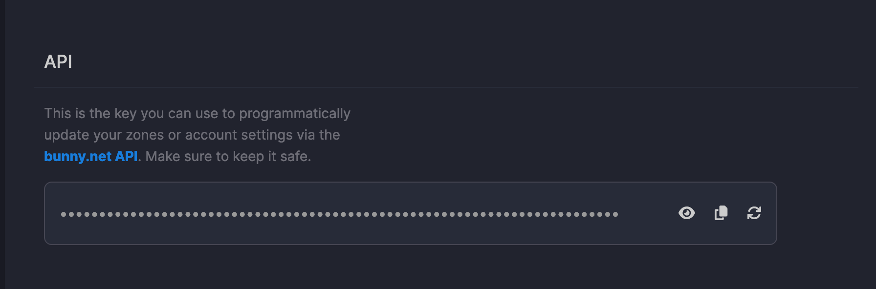 Bunny.net API Token Generation