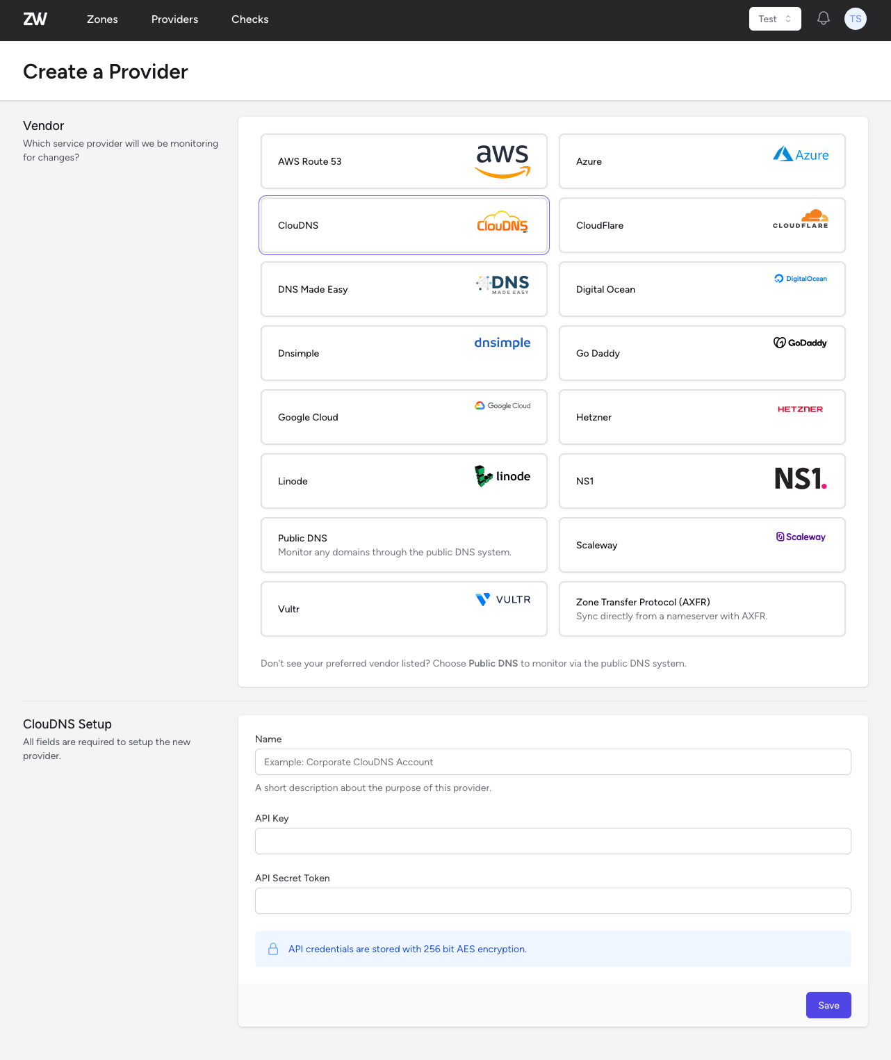 ClouDNS Provider Setup